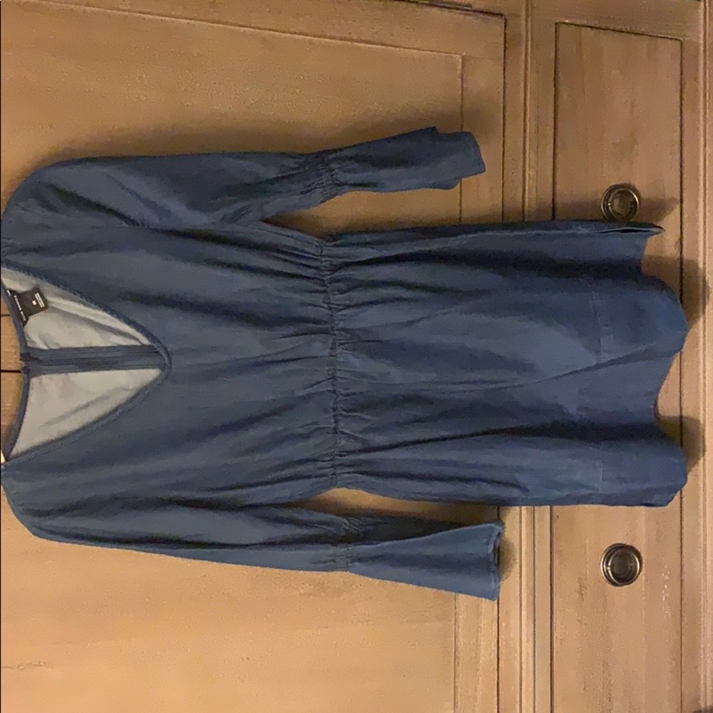 Club Monaco Denim Dress with Bell sleeves XS